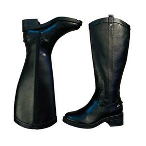 NEW Life Stride Riding Boots Knee High Classic Black Boots‎ Size 6M